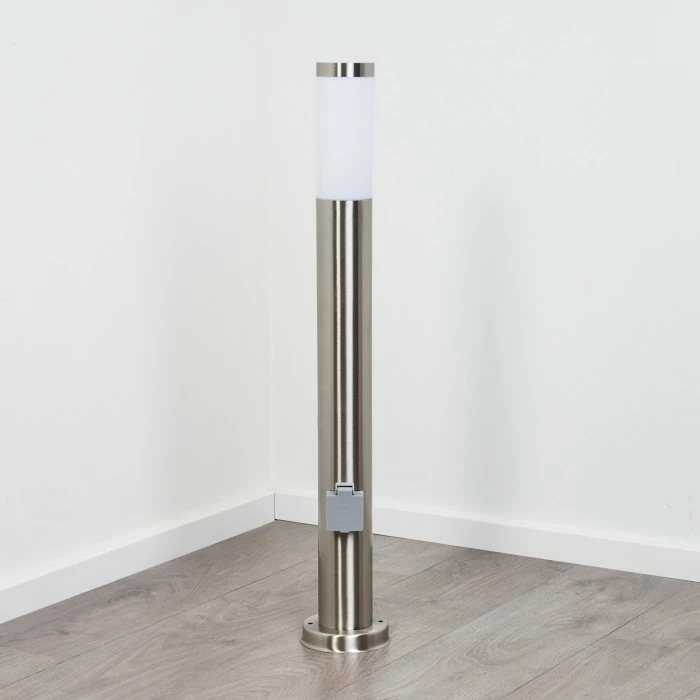 Hofstein Sessa Wegeleuchte Nickel-Matt, 1-flammig 8 Hofstein Sessa Wegeleuchte Nickel-Matt, 1-flammig – Bild 8