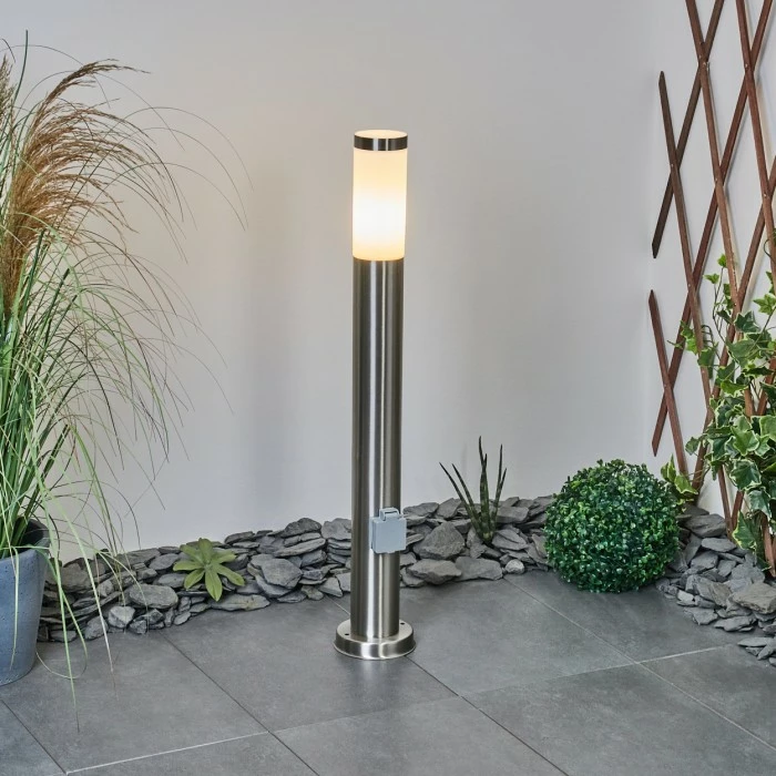 Hofstein Sessa Wegeleuchte Nickel-Matt, 1-flammig 9 Hofstein Sessa Wegeleuchte Nickel-Matt, 1-flammig – Bild 9