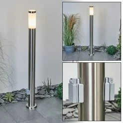 Hofstein Sessa Wegeleuchte Nickel-Matt, 1-flammig