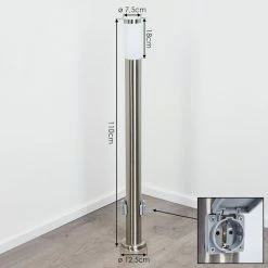 Hofstein Sessa Wegeleuchte Nickel-Matt, 1-flammig 15 Hofstein Sessa Wegeleuchte Nickel-Matt, 1-flammig -Deutschland Deckenleuchten außen Verkäufe 2022 sessa wegeleuchte h3018200 3