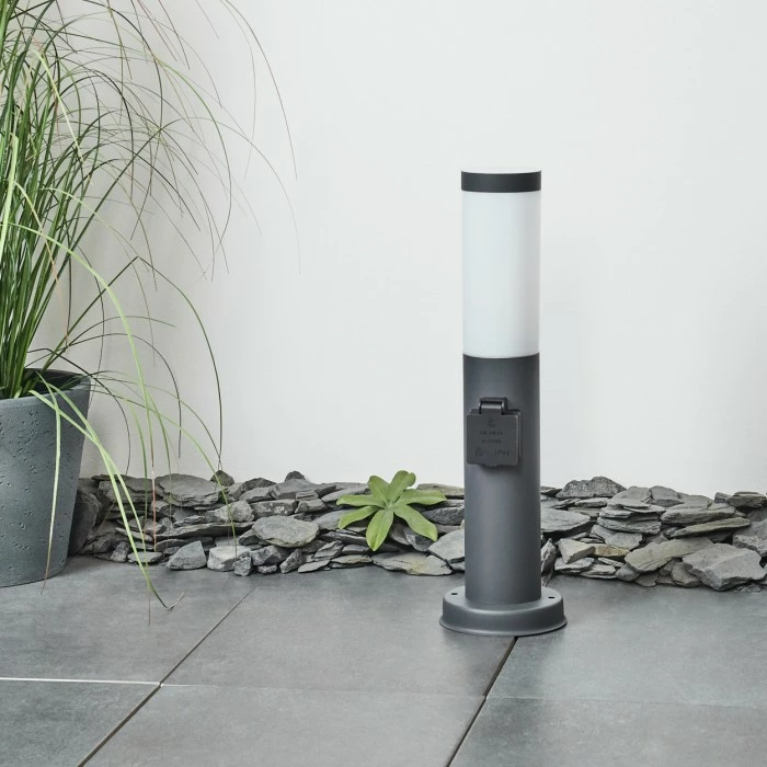 Hofstein Sessa Wegeleuchte Anthrazit, 1-flammig 2 Hofstein Sessa Wegeleuchte Anthrazit, 1-flammig – Bild 2