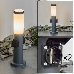 Hofstein Sessa Wegeleuchte Anthrazit, 1-flammig