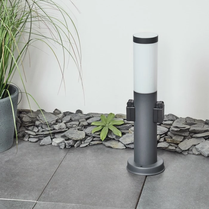 Hofstein Sessa Wegeleuchte Anthrazit, 1-flammig 12 Hofstein Sessa Wegeleuchte Anthrazit, 1-flammig – Bild 12