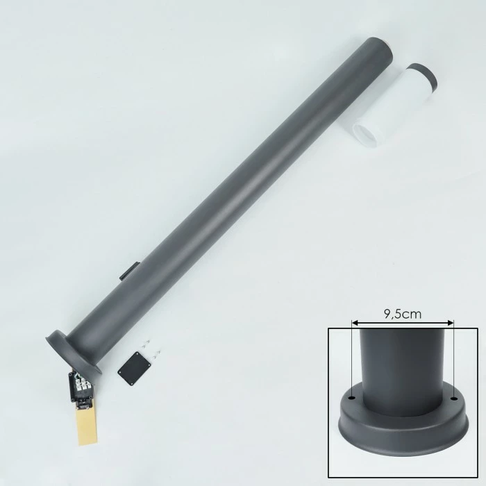 Hofstein Sessa Wegeleuchte Anthrazit, 1-flammig 5 Hofstein Sessa Wegeleuchte Anthrazit, 1-flammig – Bild 5