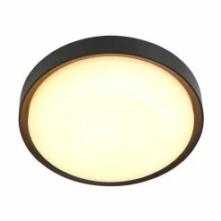 Steinhauer Fuga Außendeckenleuchte LED Schwarz, 1-flammig