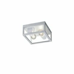 Trio Leuchten Trio Garonne Deckenleuchte Verzinkt, 2-flammig