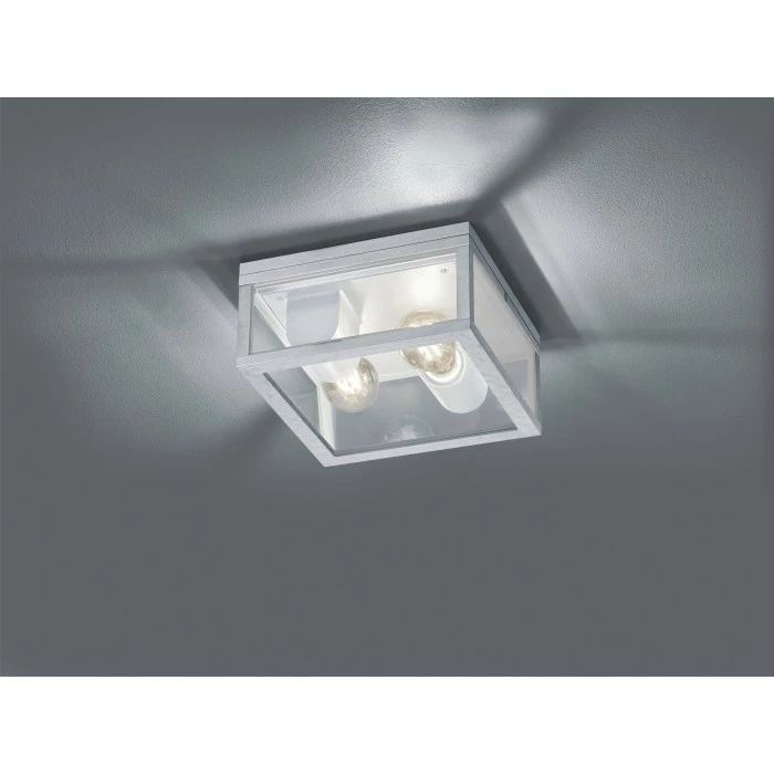 Trio Leuchten Trio Garonne Deckenleuchte Verzinkt, 2-flammig 2 Trio Leuchten Trio Garonne Deckenleuchte Verzinkt, 2-flammig – Bild 2