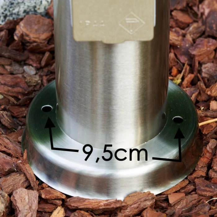 Hofstein Tunes Wegeleuchte Edelstahl, 1-flammig 5 Hofstein Tunes Wegeleuchte Edelstahl, 1-flammig – Bild 5