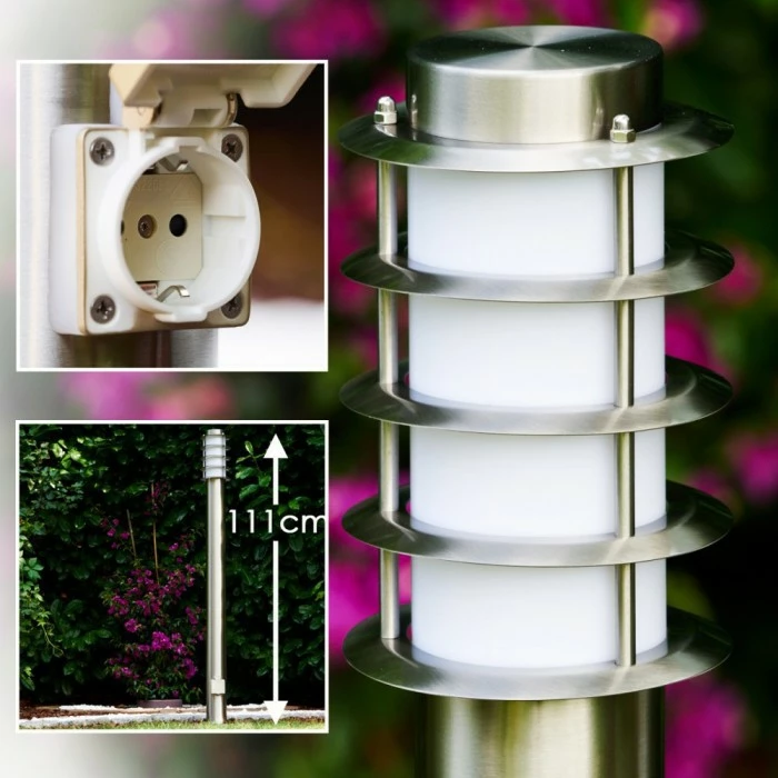 Hofstein Tunes Wegeleuchte Edelstahl, 1-flammig 10 Hofstein Tunes Wegeleuchte Edelstahl, 1-flammig – Bild 10