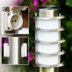 Hofstein Tunes Wegeleuchte Edelstahl, 1-flammig -Deutschland Deckenleuchten außen Verkäufe 2022 tunes wegeleuchte h168074 3