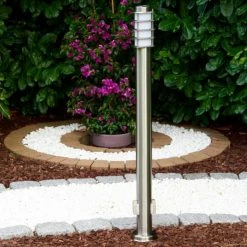 Hofstein Tunes Wegeleuchte Edelstahl, 1-flammig -Deutschland Deckenleuchten außen Verkäufe 2022 tunes wegeleuchte h168074 8