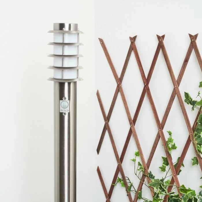 Hofstein Tunes Wegeleuchte Nickel-Matt, 1-flammig, Bewegungsmelder 12 Hofstein Tunes Wegeleuchte Nickel-Matt, 1-flammig, Bewegungsmelder – Bild 12