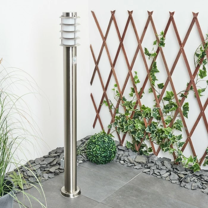 Hofstein Tunes Wegeleuchte Nickel-Matt, 1-flammig, Bewegungsmelder 10 Hofstein Tunes Wegeleuchte Nickel-Matt, 1-flammig, Bewegungsmelder – Bild 10