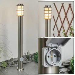 Hofstein Tunes Wegeleuchte Nickel-Matt, 1-flammig