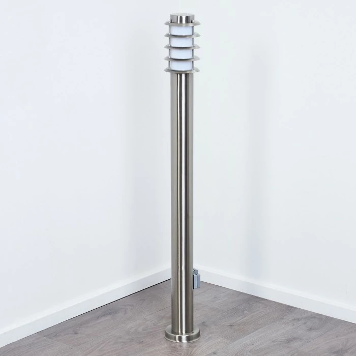 Hofstein Tunes Wegeleuchte Nickel-Matt, 1-flammig 8 Hofstein Tunes Wegeleuchte Nickel-Matt, 1-flammig – Bild 8