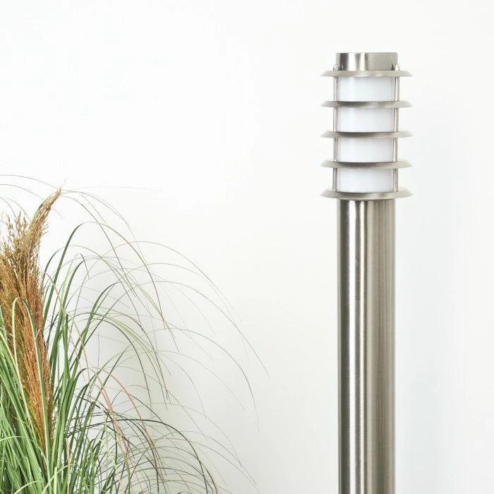 Hofstein Tunes Wegeleuchte Nickel-Matt, 1-flammig 10 Hofstein Tunes Wegeleuchte Nickel-Matt, 1-flammig – Bild 10