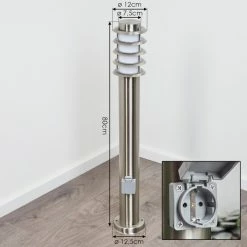 Hofstein Tunes Wegeleuchte Nickel-Matt, 1-flammig -Deutschland Deckenleuchten außen Verkäufe 2022 tunes wegeleuchte h3457856 3