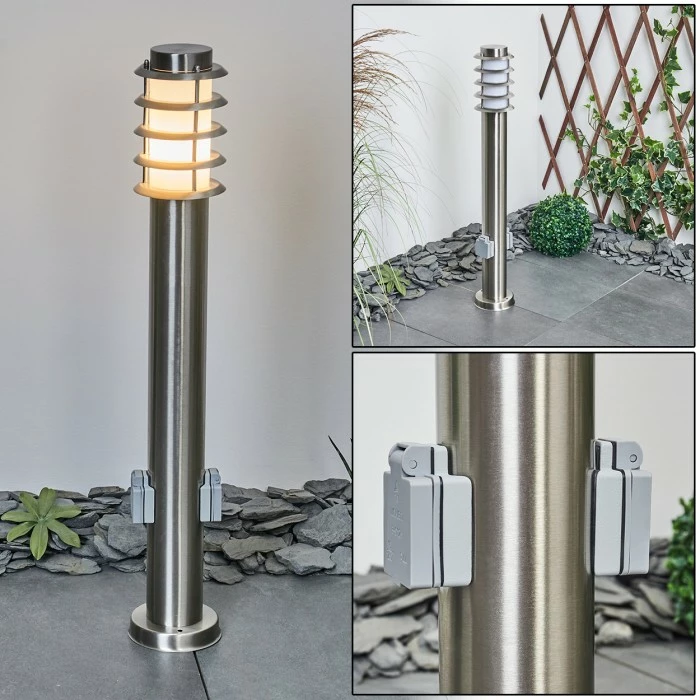 Hofstein Tunes Wegeleuchte Nickel-Matt, 1-flammig 1 Hofstein Tunes Wegeleuchte Nickel-Matt, 1-flammig