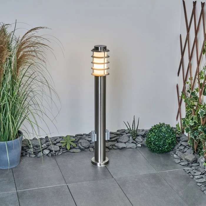 Hofstein Tunes Wegeleuchte Nickel-Matt, 1-flammig 11 Hofstein Tunes Wegeleuchte Nickel-Matt, 1-flammig – Bild 11