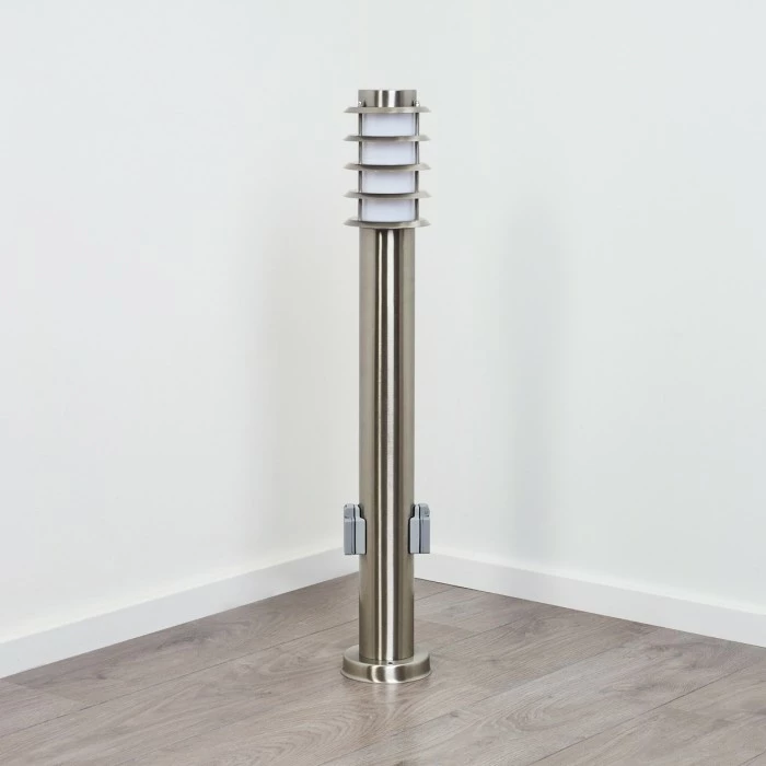 Hofstein Tunes Wegeleuchte Nickel-Matt, 1-flammig 8 Hofstein Tunes Wegeleuchte Nickel-Matt, 1-flammig – Bild 8