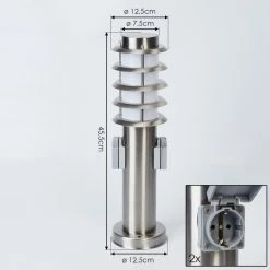 Hofstein Tunes Wegeleuchte Nickel-Matt, 1-flammig -Deutschland Deckenleuchten außen Verkäufe 2022 tunes wegeleuchte h3459072 3