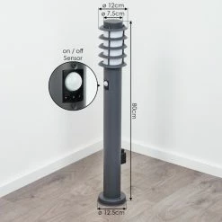 Hofstein Tunes Wegeleuchte Anthrazit, 1-flammig, Bewegungsmelder -Deutschland Deckenleuchten außen Verkäufe 2022 tunes wegeleuchte h3536506 3