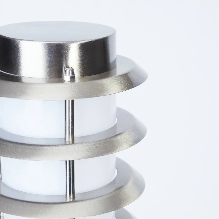 Hofstein Tunes Wegeleuchte Nickel-Matt, 1-flammig, Bewegungsmelder 3 Hofstein Tunes Wegeleuchte Nickel-Matt, 1-flammig, Bewegungsmelder – Bild 3