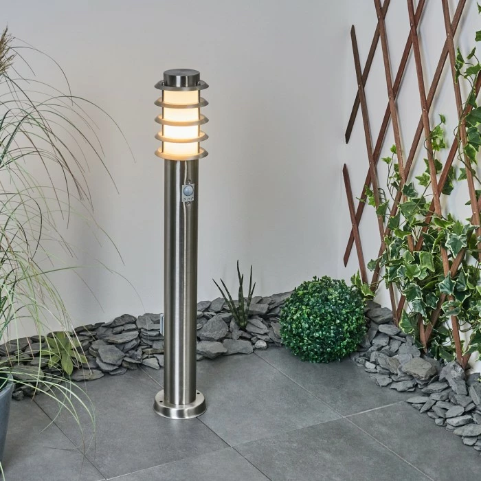 Hofstein Tunes Wegeleuchte Nickel-Matt, 1-flammig, Bewegungsmelder 11 Hofstein Tunes Wegeleuchte Nickel-Matt, 1-flammig, Bewegungsmelder – Bild 11