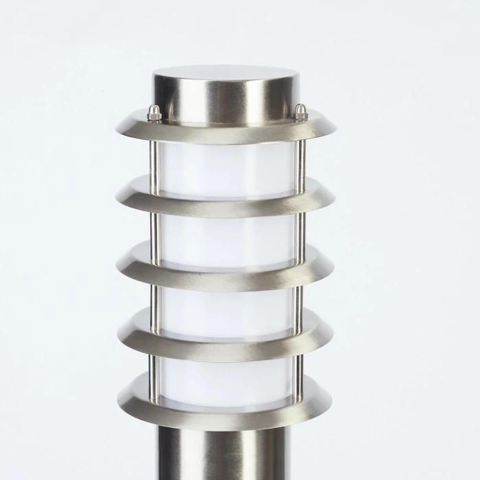 Hofstein Tunes Wegeleuchte Nickel-Matt, 1-flammig, Bewegungsmelder 3 Hofstein Tunes Wegeleuchte Nickel-Matt, 1-flammig, Bewegungsmelder – Bild 3