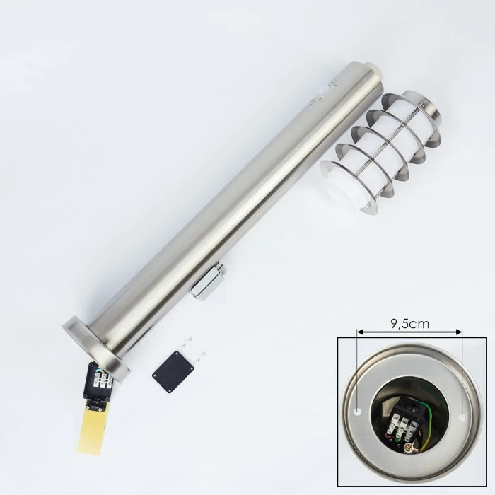 Hofstein Tunes Wegeleuchte Nickel-Matt, 1-flammig, Bewegungsmelder 5 Hofstein Tunes Wegeleuchte Nickel-Matt, 1-flammig, Bewegungsmelder – Bild 5