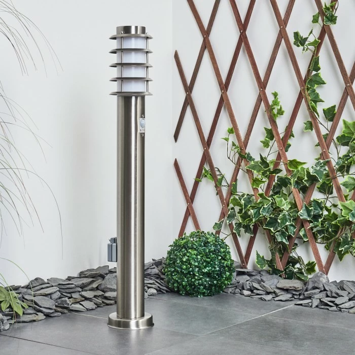 Hofstein Tunes Wegeleuchte Nickel-Matt, 1-flammig, Bewegungsmelder 10 Hofstein Tunes Wegeleuchte Nickel-Matt, 1-flammig, Bewegungsmelder – Bild 10