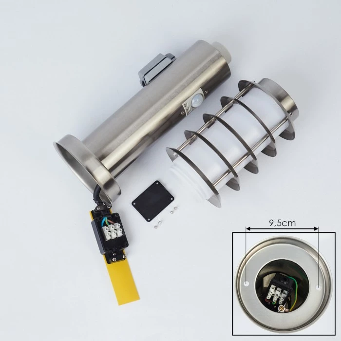 Hofstein Tunes Wegeleuchte Nickel-Matt, 1-flammig, Bewegungsmelder 6 Hofstein Tunes Wegeleuchte Nickel-Matt, 1-flammig, Bewegungsmelder – Bild 6