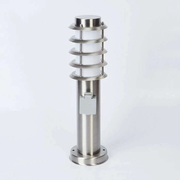 Hofstein Tunes Wegeleuchte Nickel-Matt, 1-flammig 7 Hofstein Tunes Wegeleuchte Nickel-Matt, 1-flammig – Bild 7